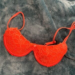 Orange Lace Underwire Bra - Women Intimates